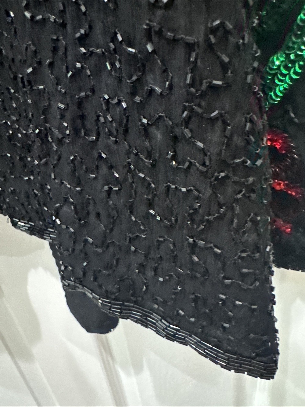 Vintage Laurence Kazar Beaded Sequin Holiday Christmas Bows Jacket Women’s 4X - Picture 11 of 12